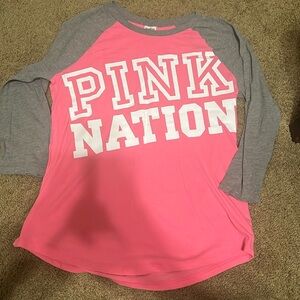 Pink 3/4 Sleeve Shirt